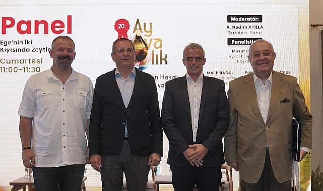 egenin iki kiyisinda zeytinin dostlugu 20 ayvalik uluslararasi zeytin hasat ve turizm festivalinde panel yogun ilgi gordu
