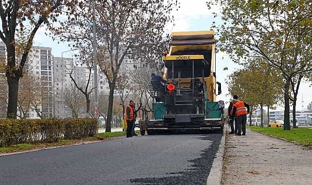 osmangazide park ici yollar yenilendi