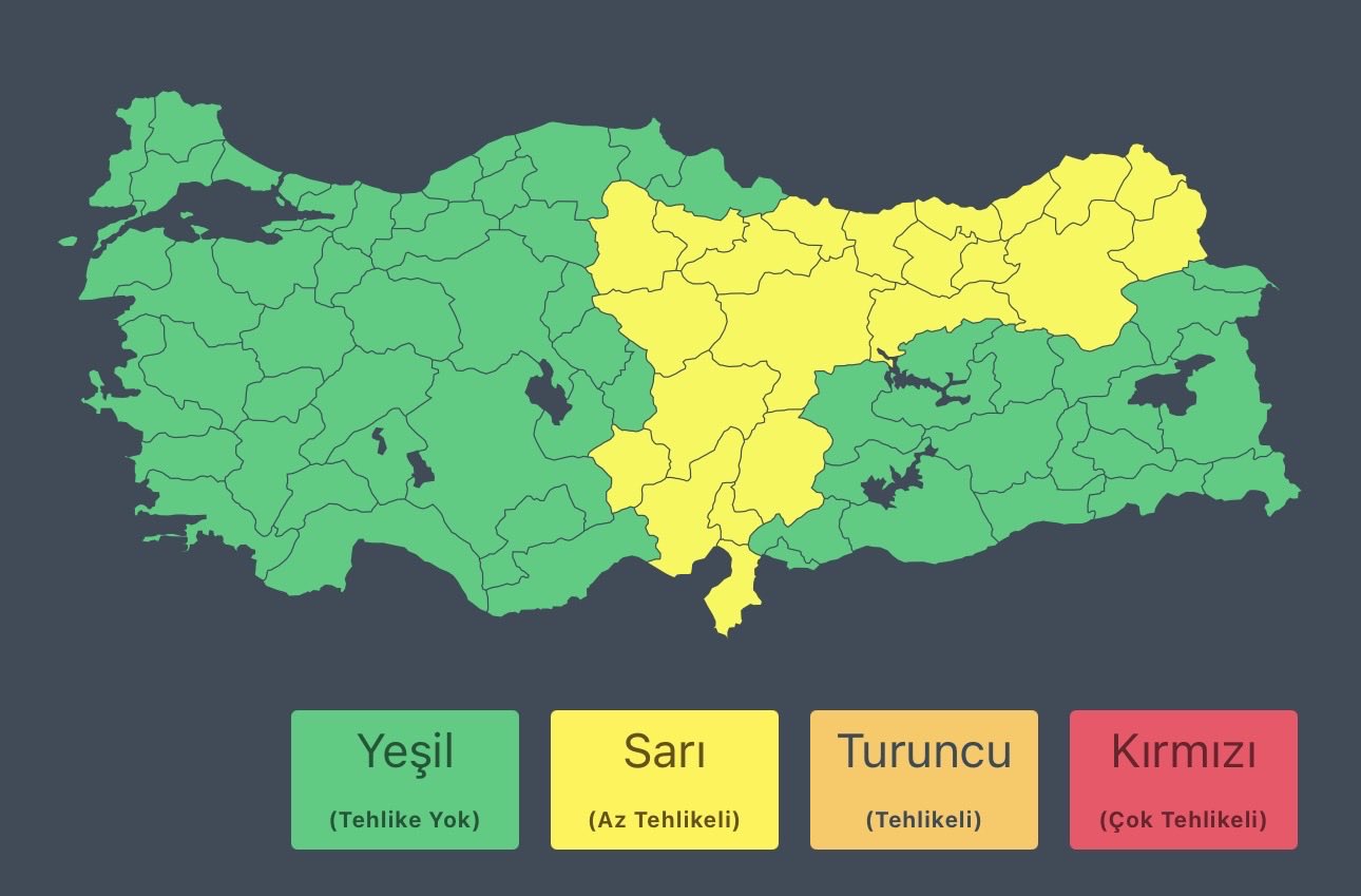 AFAD’dan Birçok İl İçin Kuvvetli Sağanak Ve Gök Gürültülü Yağış Uyarısı 1 AFADDAN SAGANAK UYARISI 1362744 404550